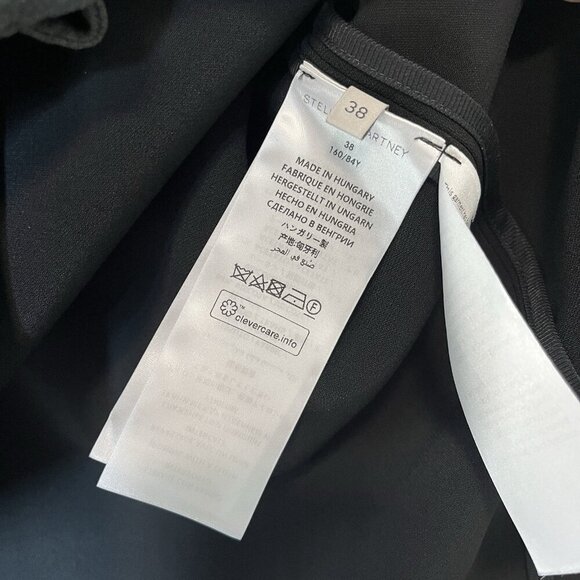 Stella McCartney NWT Black Arlesa Quarter Zip Blouse Size 38 - Picture 7 of 11